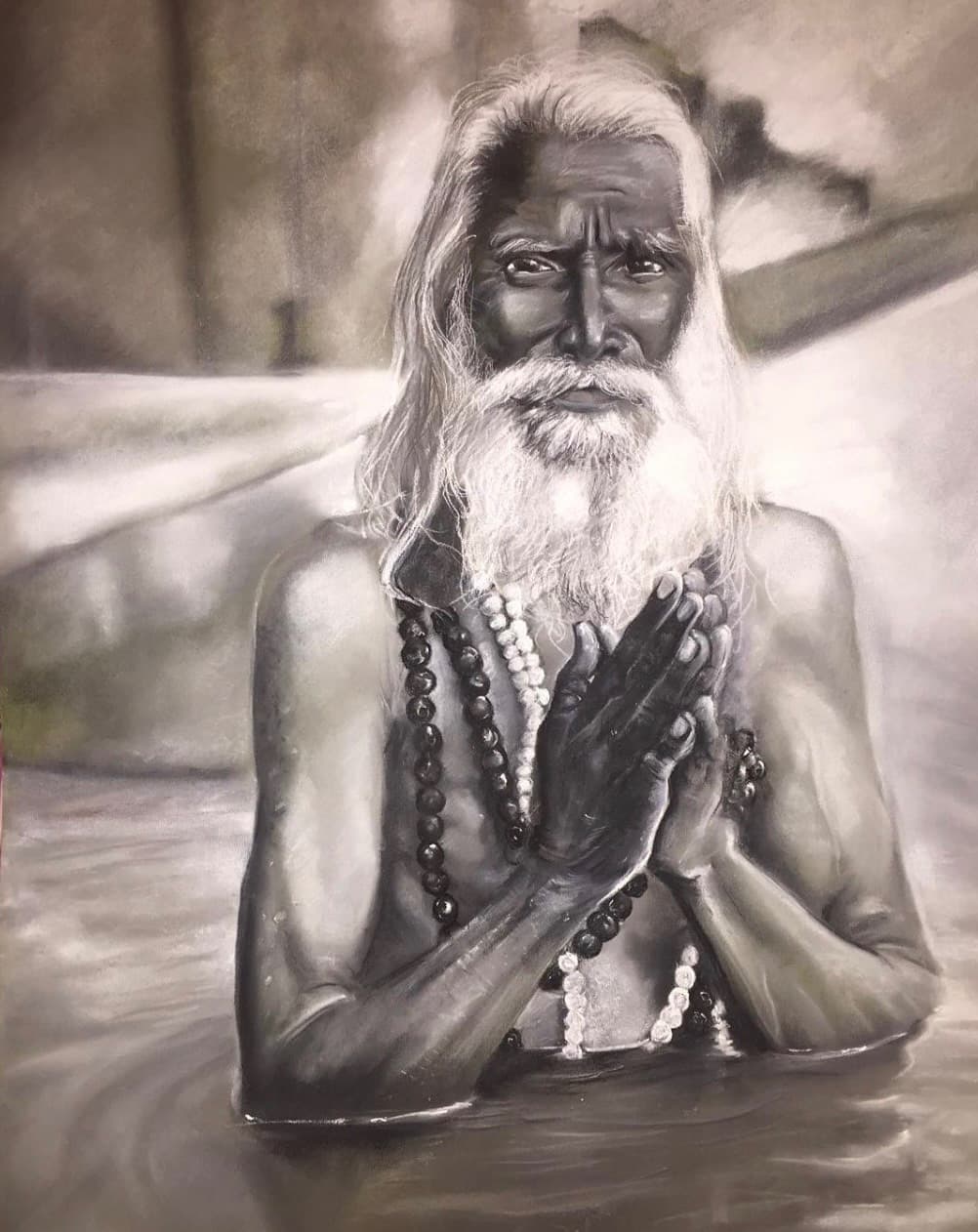 Beyond Silence — pastel by Delara Ahmadi Darani