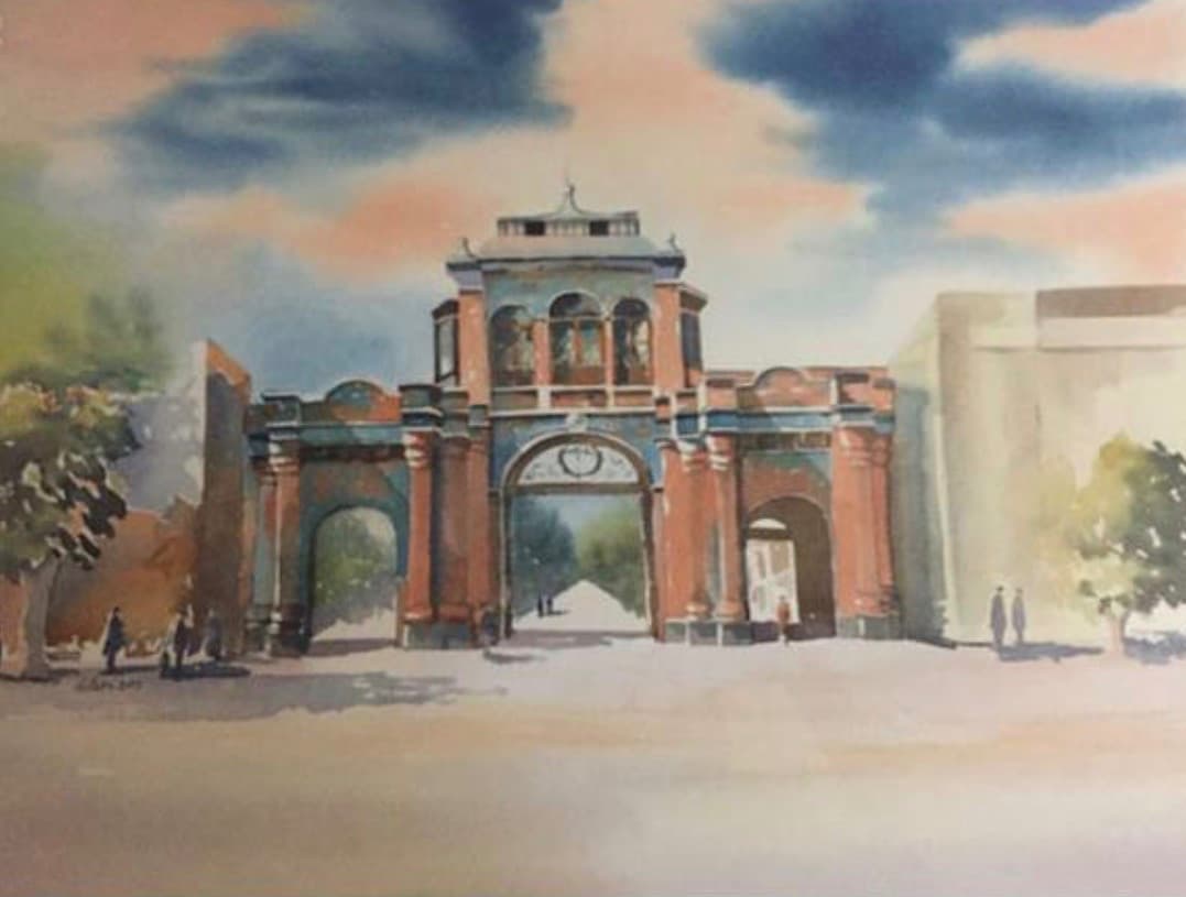The Memory of a Place — watercolor by Delara Ahmadi Darani